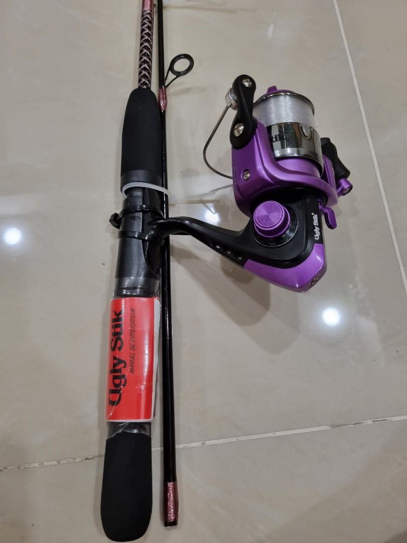 Ugly Stik Spinning Reel and Fishing Rod (5ft), Sports Equipment, Fishing on  Carousell