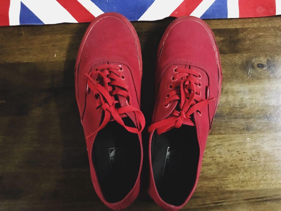 Vans authentic discount true red