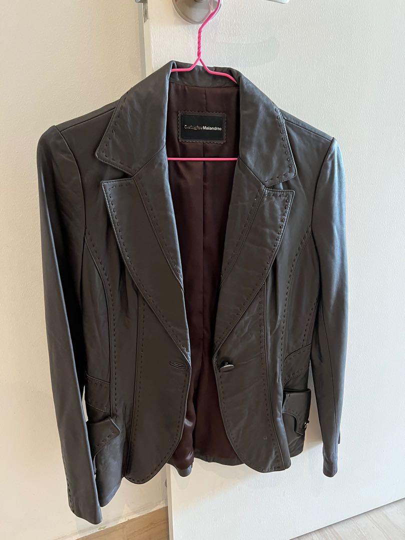 Catherine malandrino leather jacket outlet