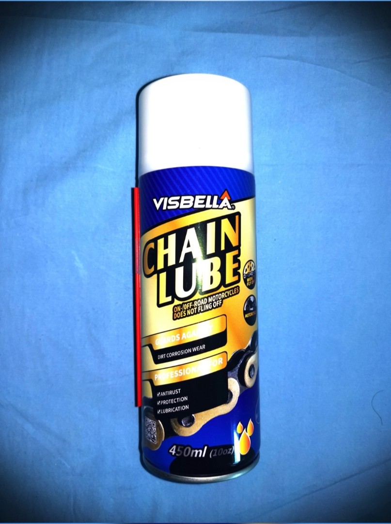 Visbella Chain Lube 450ml, Motorcycles, Motorcycle Accessories on Carousell