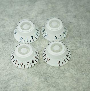 Volume & Tone Control Knobs (White) - 4 pcs