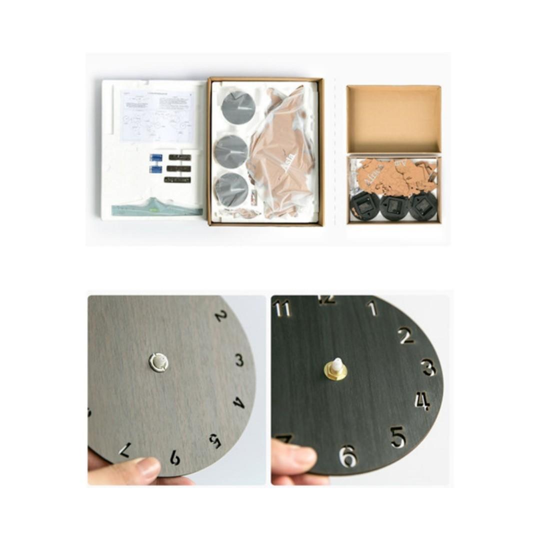 World Map Clock / Korea Designer Clock / Handmade / Watch / Casio