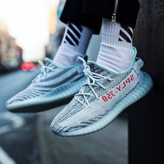 Yeezy blue tint size 12 hot sale