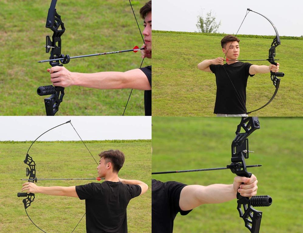 Yinow M122 Archery Set Takedown Recurve Bow and Arrow Set Hunting Long ...