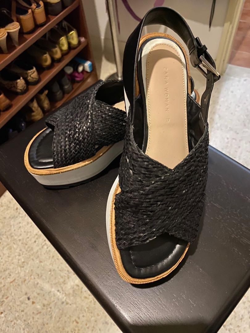 Zara trafaluc on sale platform sandals