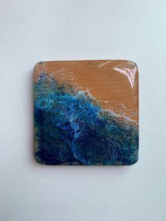🌊#11 handmade epoxy resin coaster