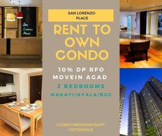 2BR MAKATI 30K Monthly Condo MOVEIN RENT TO OWN SAN LORENZO PLACE GREENBELT NAIA AYALA