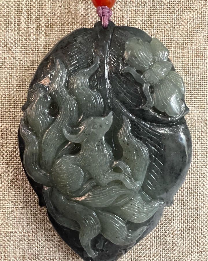 🦊《現貨全部玉石雕刻只有一件》🦊 🤗港幣/歡迎查詢🤗 和田玉/墨