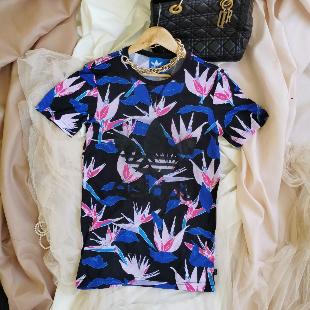 floral adidas shirt