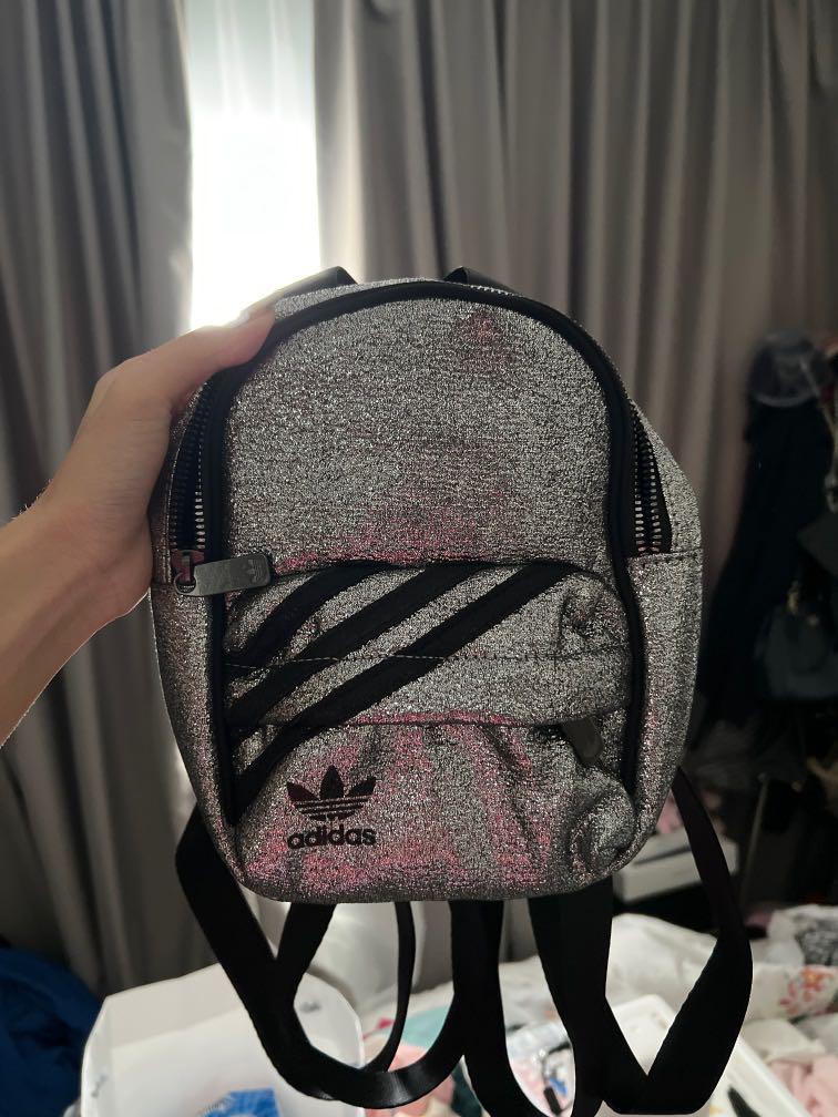 adidas mini backpack silver metallic