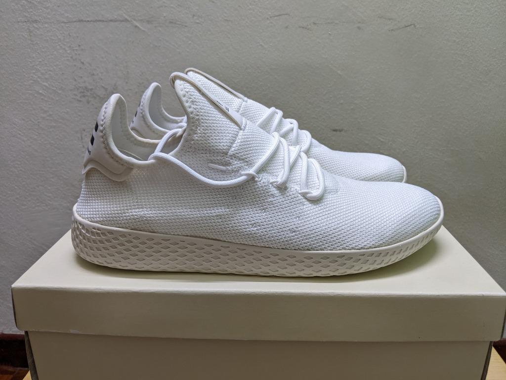 Adidas Tennis Hu Pharrell Williams Triple Men's Fashion, Sneakers on Carousell