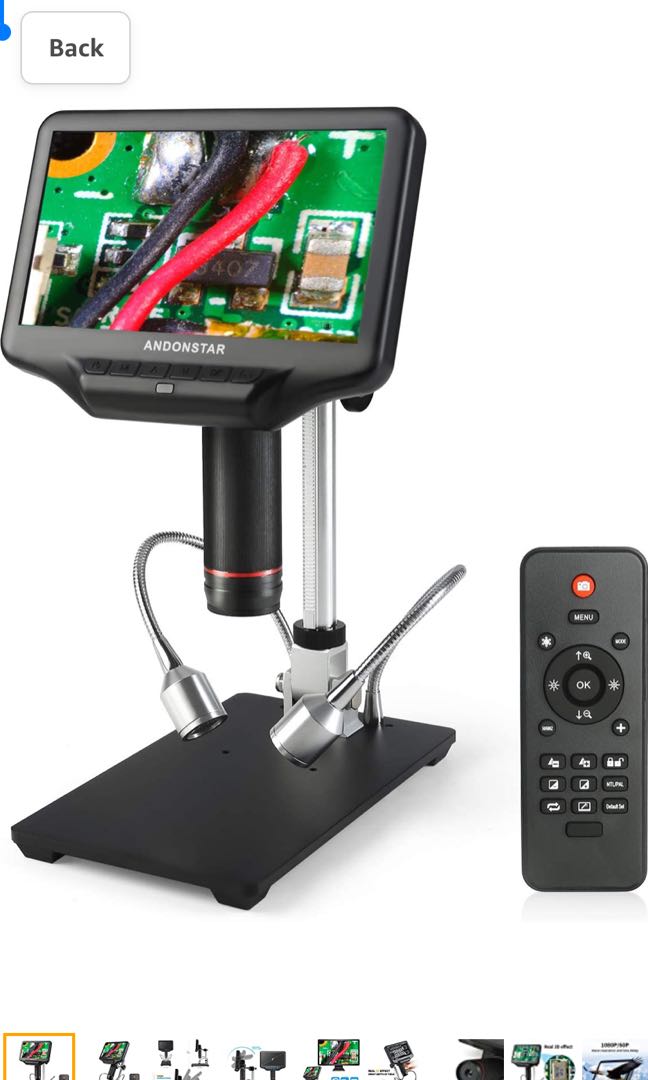 Andonstar AD407 3D HDMI Soldering Digital Microscope with 4MP UHD and 7