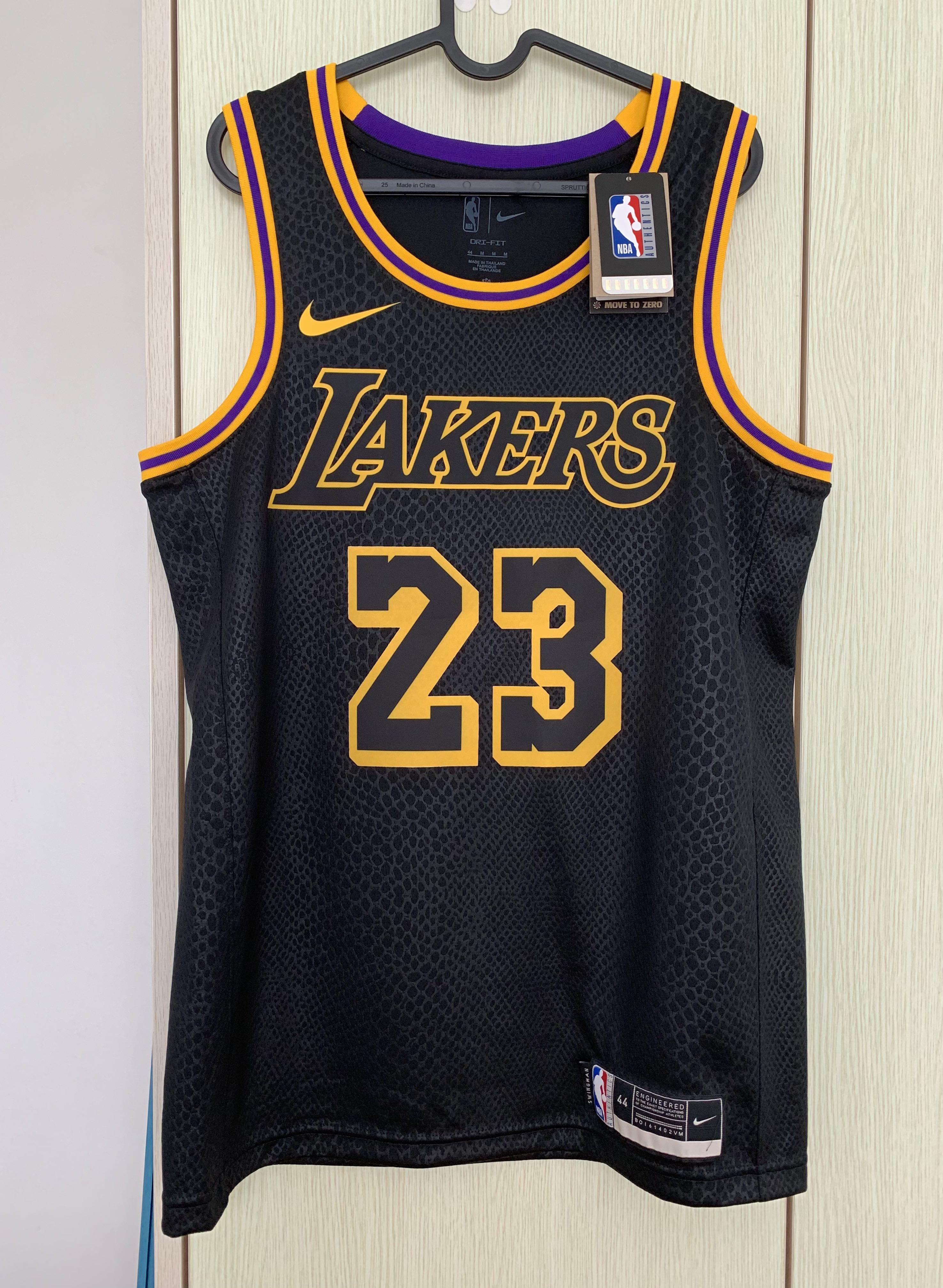 Lebron James Lakers Nike Authentic Icon size 44 jersey mens gold yellow