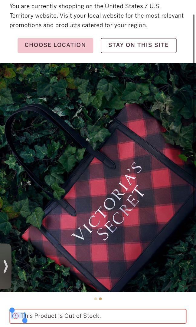 Victoria's Secret Plaid Tote Bag