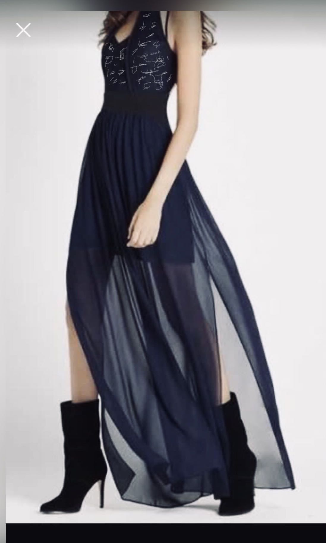 Bcbgeneration black chiffon cocktail dress store