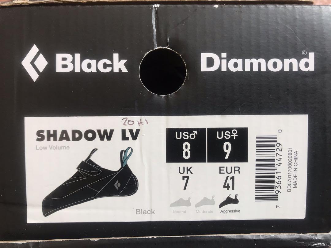 Black Diamond Shadow LV Climbing shoes US8, Sports Equipment