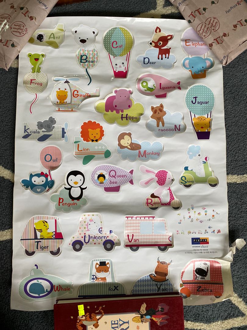 BN A to Z Wall Stickers, Babies & Kids, Baby Nursery & Kids Furniture