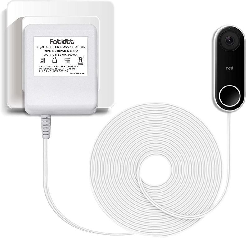 Power Supply Ring Or Nest Hello Ring Camera Adapter Doorbell