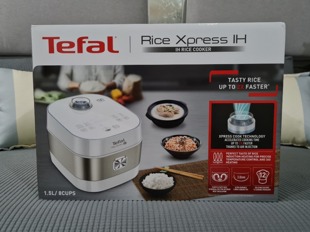 BNIB Tefal Rice Cooker Rice Xpress IH 1.5L/8Cups RK7621, TV & Home