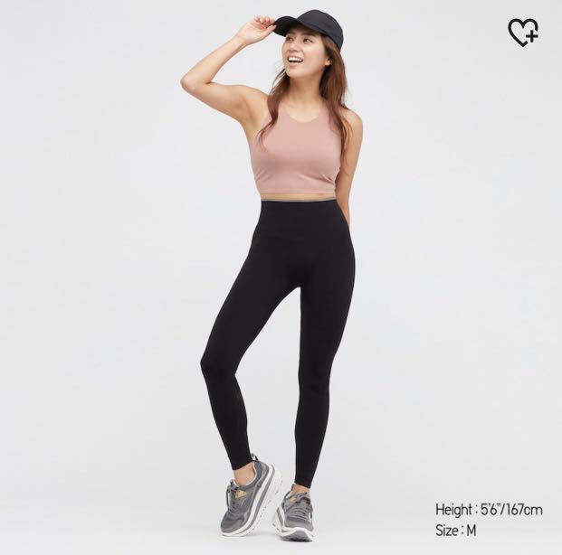 Uniqlo Airism soft UV protection leggings sports casual, Women's Fashion,  Activewear on Carousell