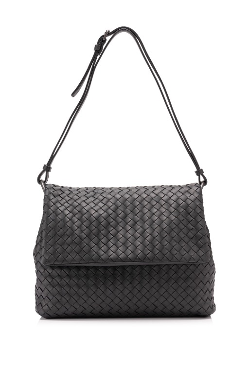 Bottega Veneta Intrecciato Flap Shoulder Bag - Stylemyle