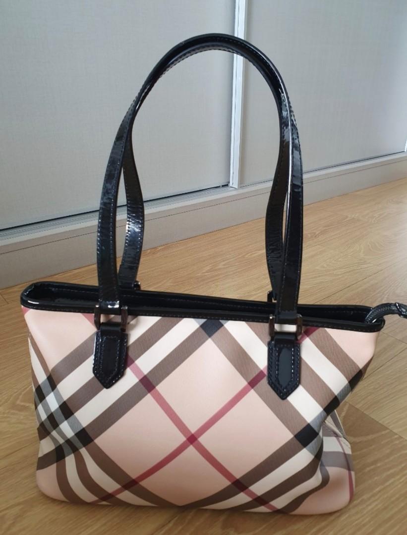 Burberry supernova check tote bag