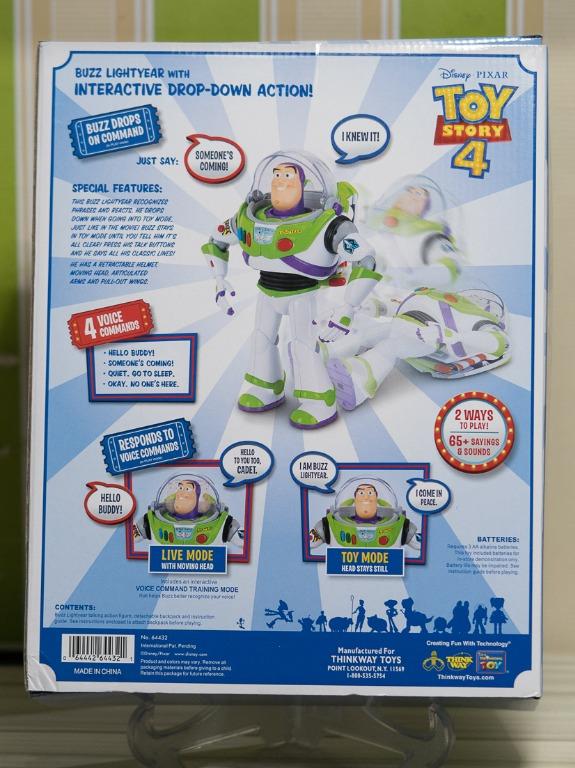 Buzz lightyear interactive drop down hotsell