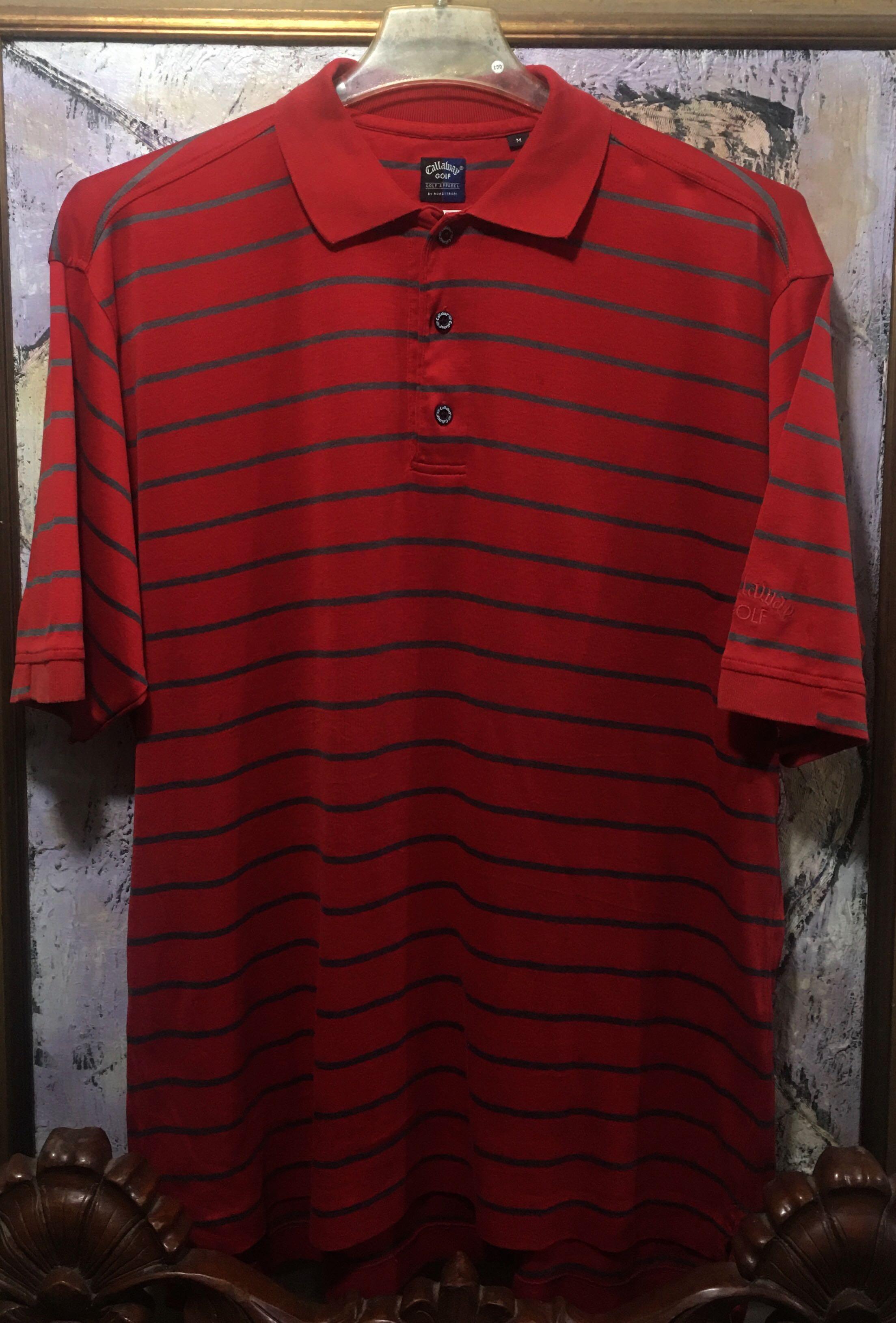ON SALE TODAY Callaway GOLF red stripes polo shirt Men s