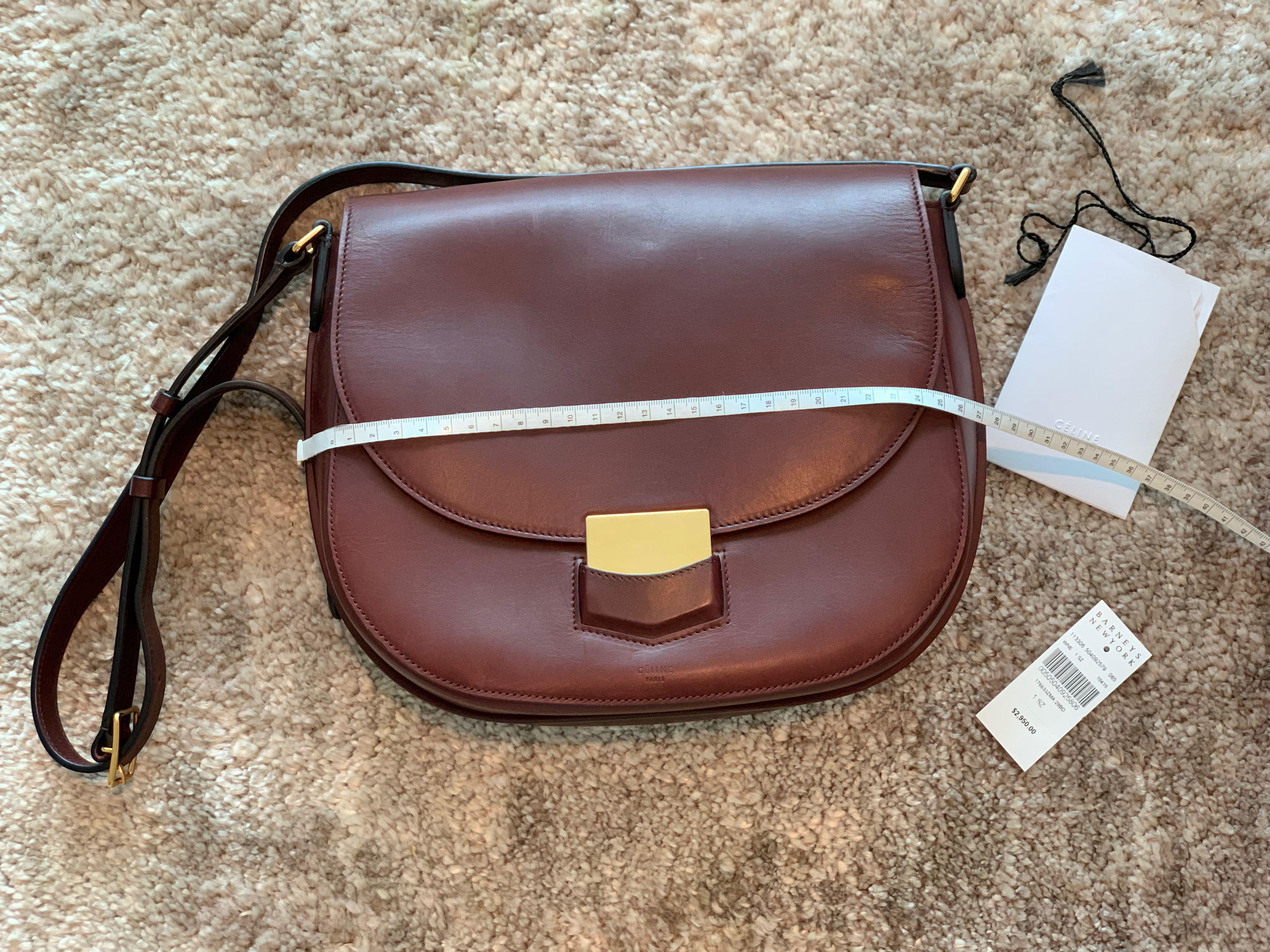 Celine Trotteur Medium Wine Bag Carousell