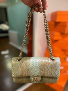 Women Python Skin Flap Bags 2022 Fashion Quality Real Leather