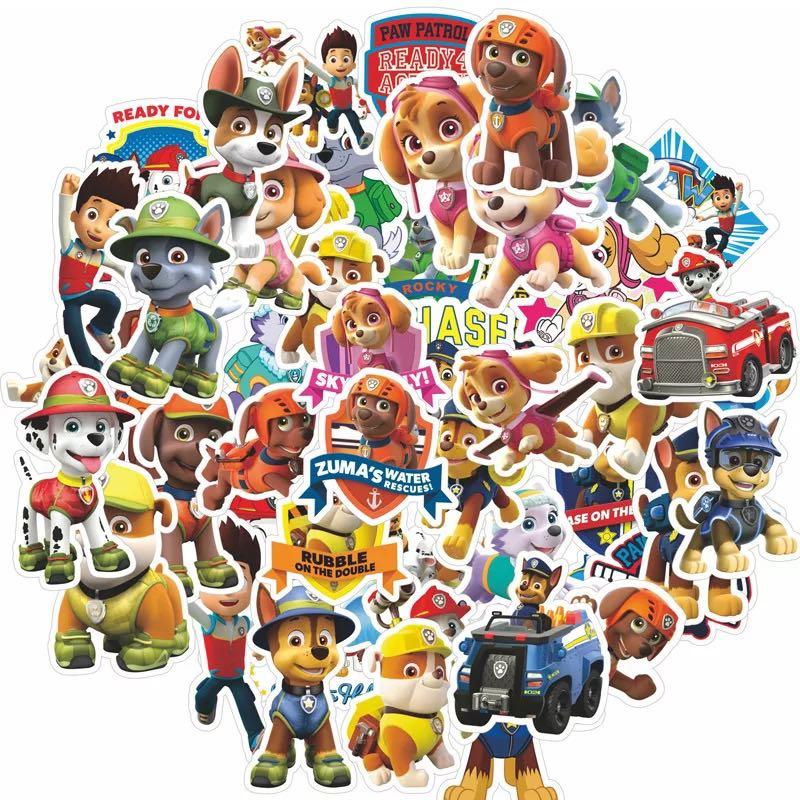 Stickers) 50pc Paw Patrol Puppies Team Netflix Series Children Ryder Rubble  Rocky Zuma Characters Cute Rescue Team Adventures Assorted Characters Toys,  Hobbies & Toys, Stationery & Craft, Art & Prints on Carousell