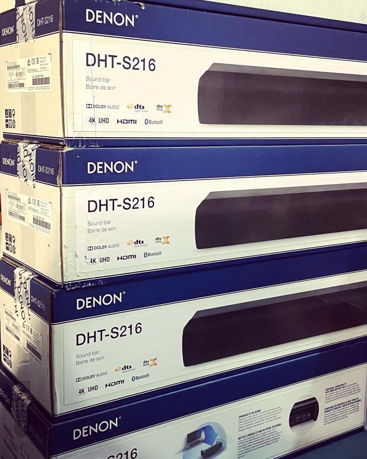 DENON DHT-S216 SOUNDBAR W/DTS VIRTUAL:X, 音響器材, Soundbar