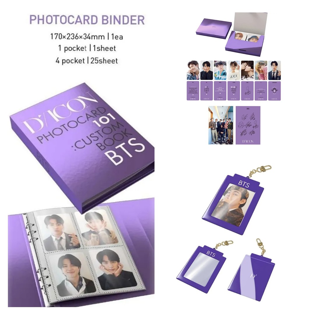 BTS Jungkook Official Photocard Set 9 Type DICON Custom 101 Behind Genuine