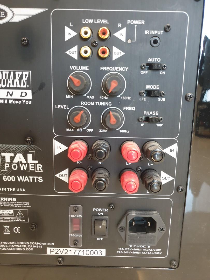 Earthquake Subwoofer MiniMe, Audio, Soundbars, Speakers & Amplifiers on