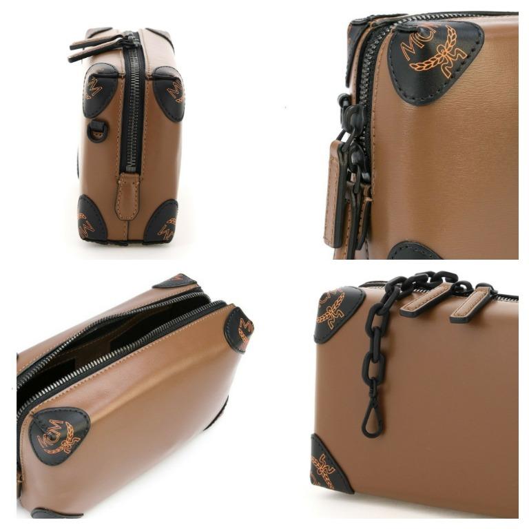 Soft berlin leather handbag MCM Brown in Leather - 34424161