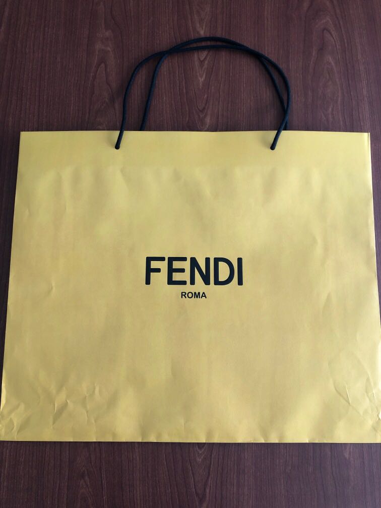 Fendi paper bag large, Women's Fashion, Watches & Accessories, Other ...