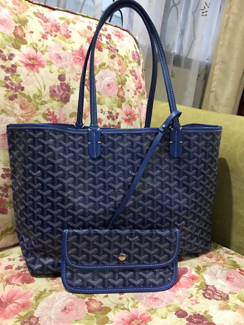 blue goyard purse