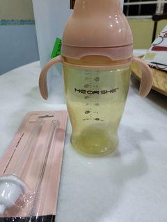 Heorshe he or she baby sippy bottle