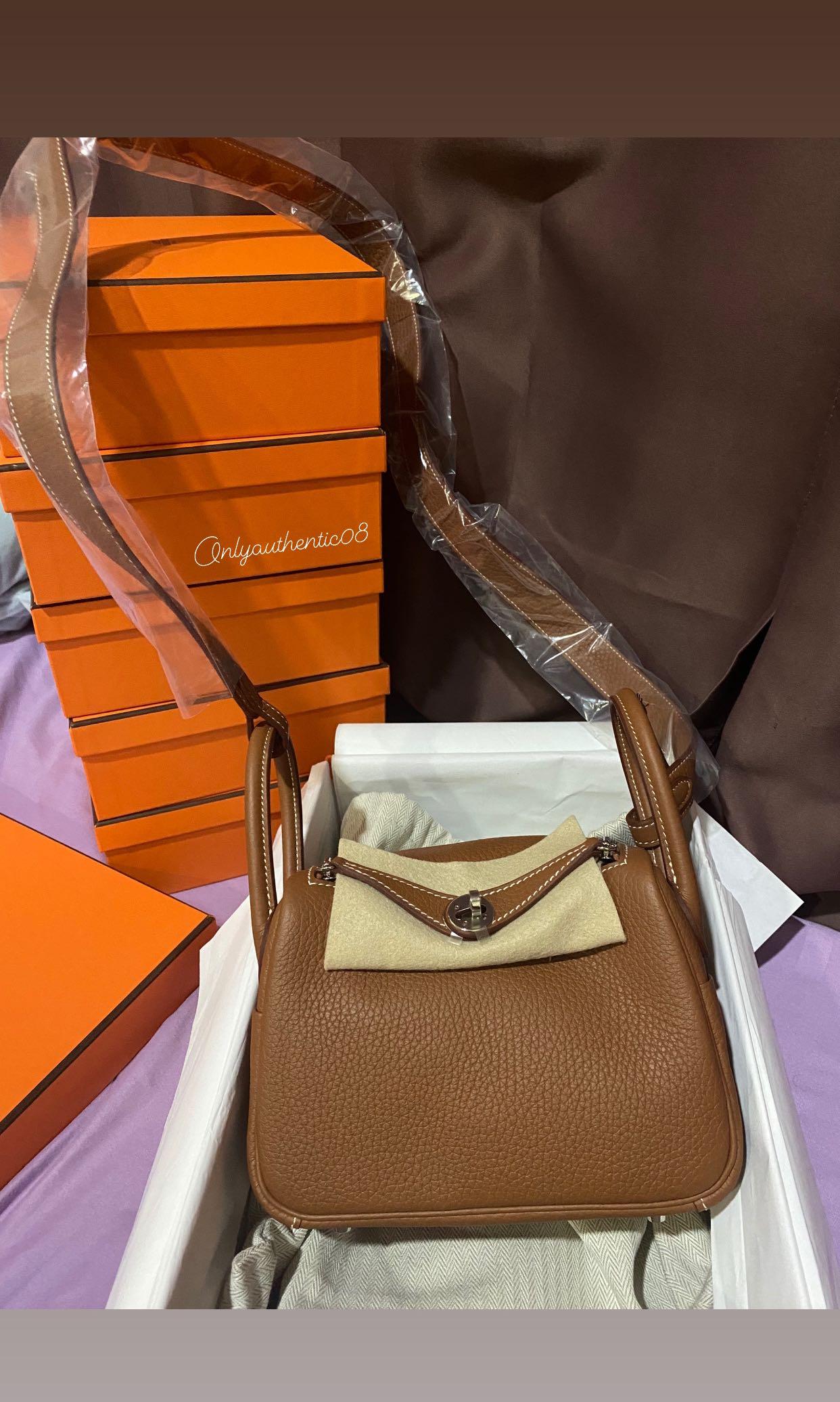 Hermes, Bags, Bnib Evelyn 6 Mini Barenia Fauve Gold With Phw Barenia  Fauve