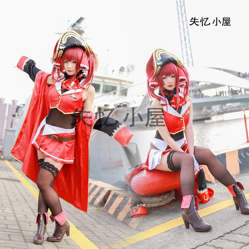 Hololive Houshou Marine Vtuber Cosplay Costume Hobbies Toys
