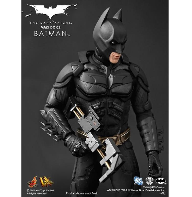 Hot Toys 1 6th Batman The Dark Knight deluxe version LED lights Collectible Figure Toy DX02