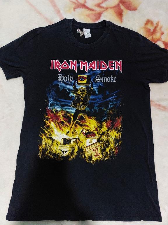 IRON MAIDEN Holy Smoke, Men's Fashion, Tops & Sets, Tshirts & Polo