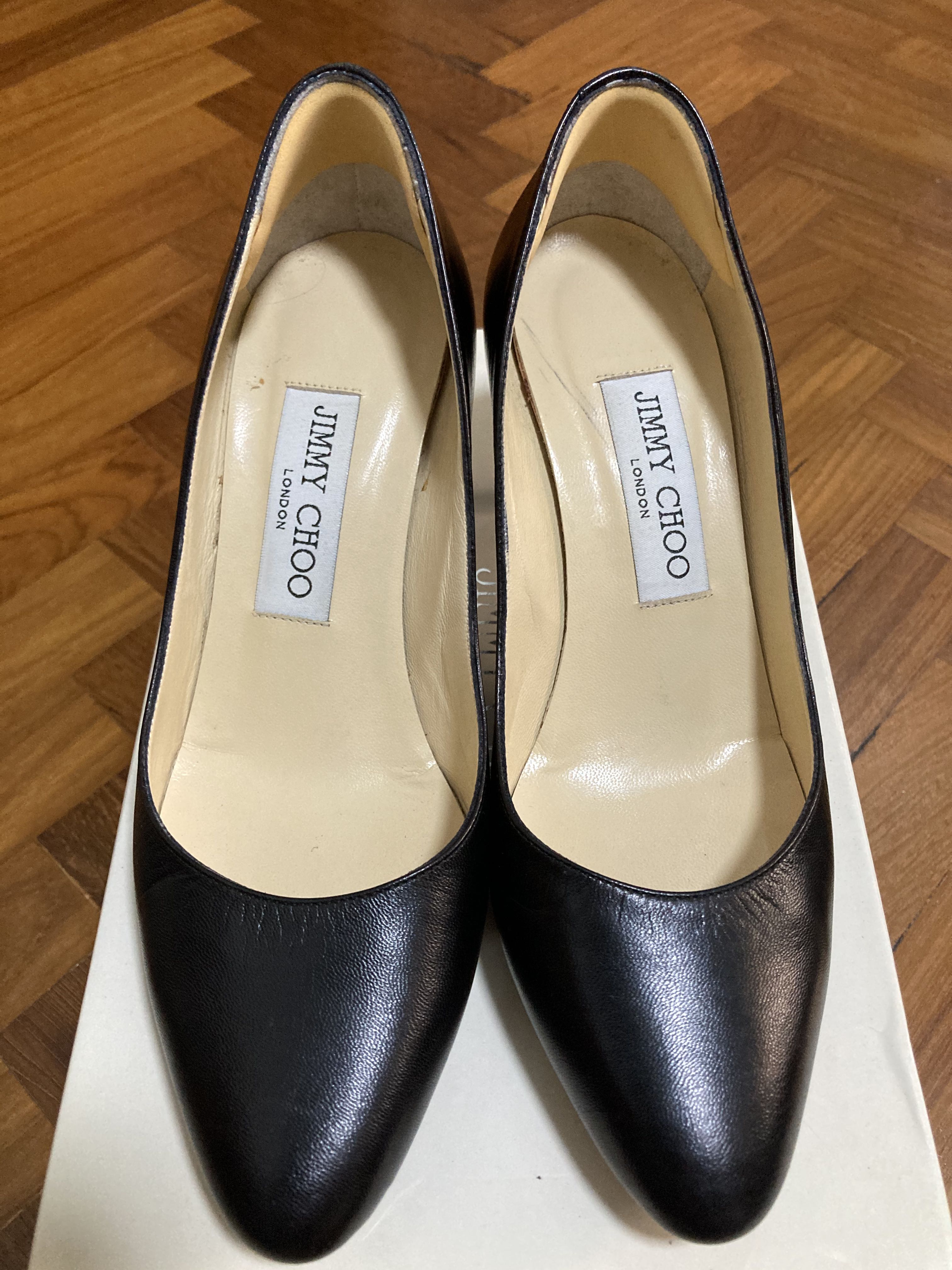 Jimmy Choo Black Irena Heels Pump 35 Women s Fashion Footwear