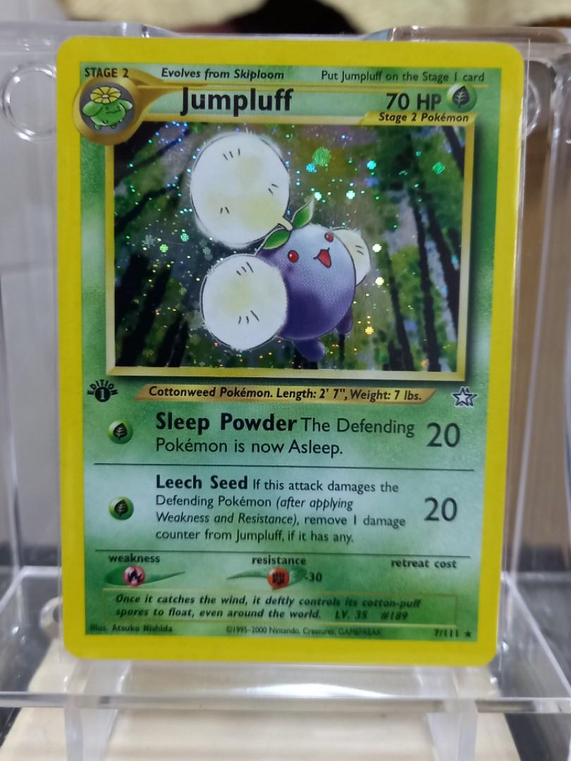 JUMPLUFF Rare HOLO No.189 JAPANESE Pokemon Neo Genesis N/MINT CONDITION Card 