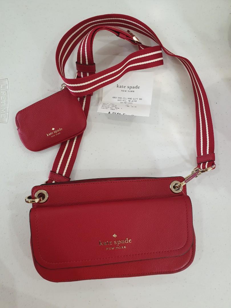 KATE SPADE ROSIE PEBBLED LEATHER FLAP SLING, Luxury, Bags & Wallets on  Carousell