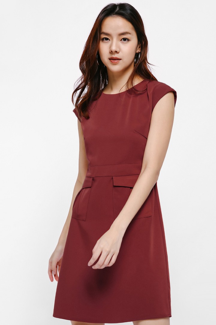 Front pocket shift dress outlet