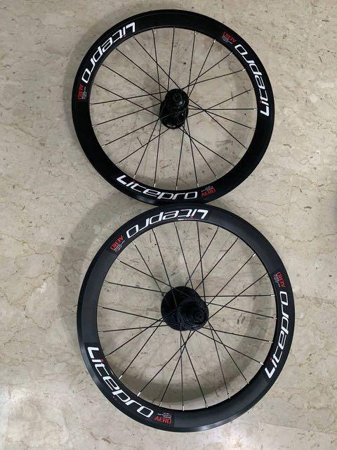 Litepro S42 451 Discf Brakes Aero Wheelset Sports Equipment Bicycles Parts Parts Accessories on Carousell