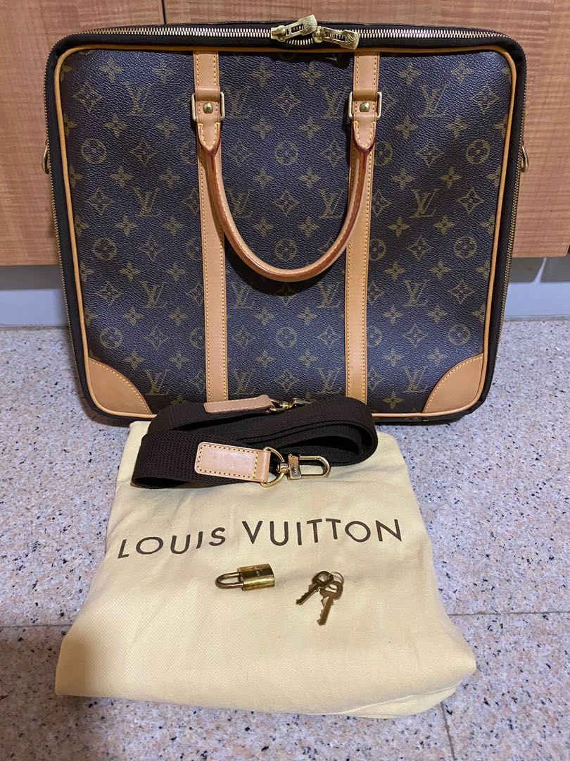 Louis Vuitton Monogram Coated Canvas Cupertino Briefcase Louis Vuitton