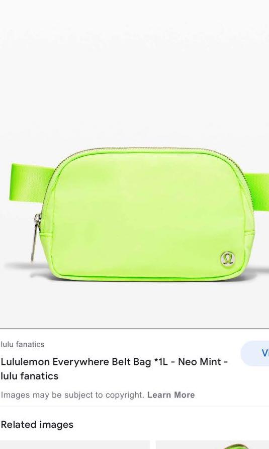 Lululemon everywhere belt bag neo mint, Women's Fashion, Watches &  Accessories, Belts on Carousell