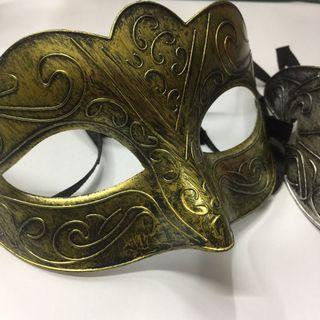 Masquerade Mask for Men Christmas New Year Party Needs Gold Silver P175 each